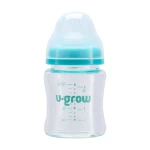 U-Grow UG0-04BS120 Γυάλινο Μπιμπερό 120 Ml + 2 Επιπλέον Θηλές