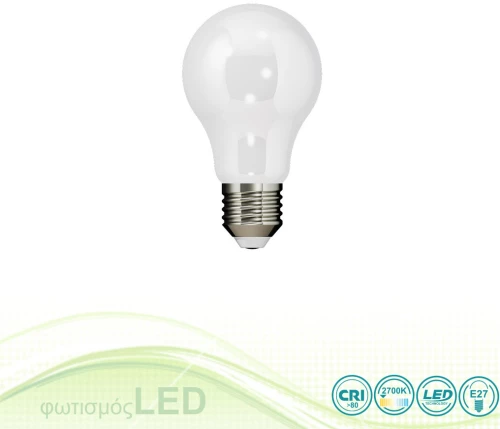 Λαμπτήρας Led E27 A60 8W Filament Frozen- Warm White (2700-2800K)