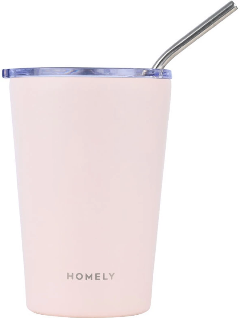 HOMELY 01-32678 ΘΕΡΜΟΣ MUG 400ml ROSE QUARTZ