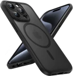Hybrid Θήκη Σιλικόνης Με Magsafe & Metal Camera Lens Protection iPhone 16 Pro Μαύρη