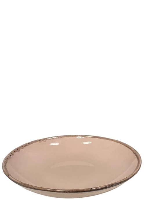 Vibes βαθύ πιάτο από πορσελάνη σε ροζ απόχρωση σετ έξι τεμαχίων 23 εκ