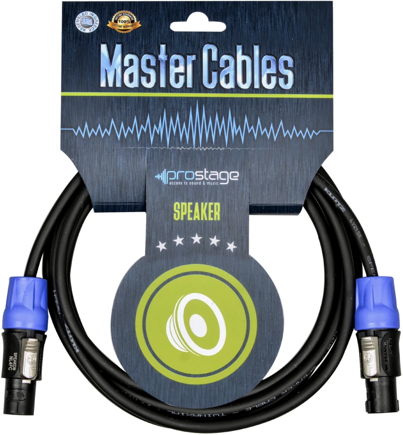 Prostage SPK-03 - Επαγγελματικό καλώδιο ηχείου 2x1.5mm Speakon - Speakon 3 μέτρα