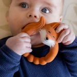 Natruba Μασητικό Fox Orange | Φυσικό Καουτσούκ, Χειροποίητο, Από 0+ Μηνών