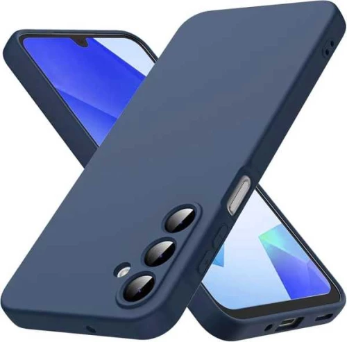 TechWave Soft Silicone case for Samsung Galaxy A26 5G navy blue
