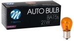 ΛΑΜΠΑΚΙΑ LED S25 24V 21W BA15s ΠΟΡΤΟΚΑΛΙ ΑΛΟΓΟΝΟΥ ΣΕ ΚΟΥΤΙ M-TECH - 10 ΤΕΜ.