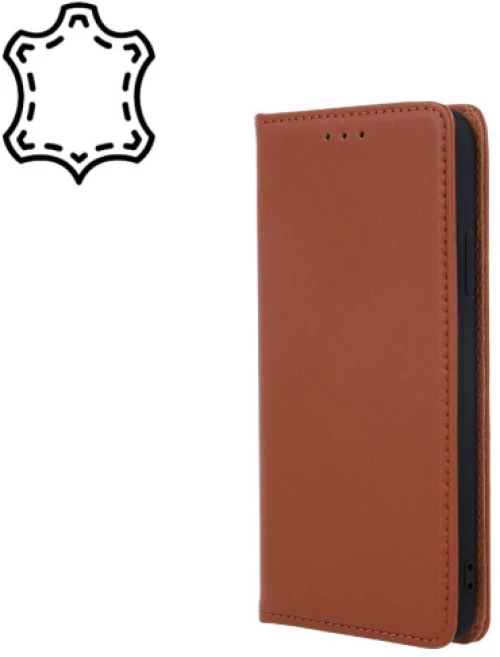 TechWave Pure Leather case for Samsung Galaxy A16 brown