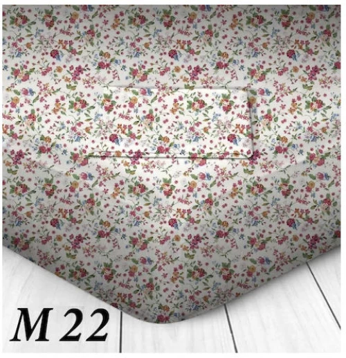 Marwa Σετ Σεντόνια Υπέρδιπλα με Λάστιχο 160x200+30εκ. 100% Βαμβάκι M-22 Floral