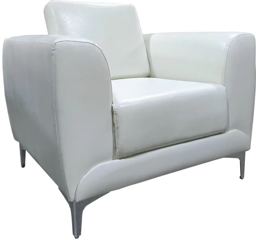 Πολυθρόνα ELFRIC Λευκό PU 89x81x81cm