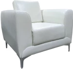Πολυθρόνα ELFRIC Λευκό PU 89x81x81cm