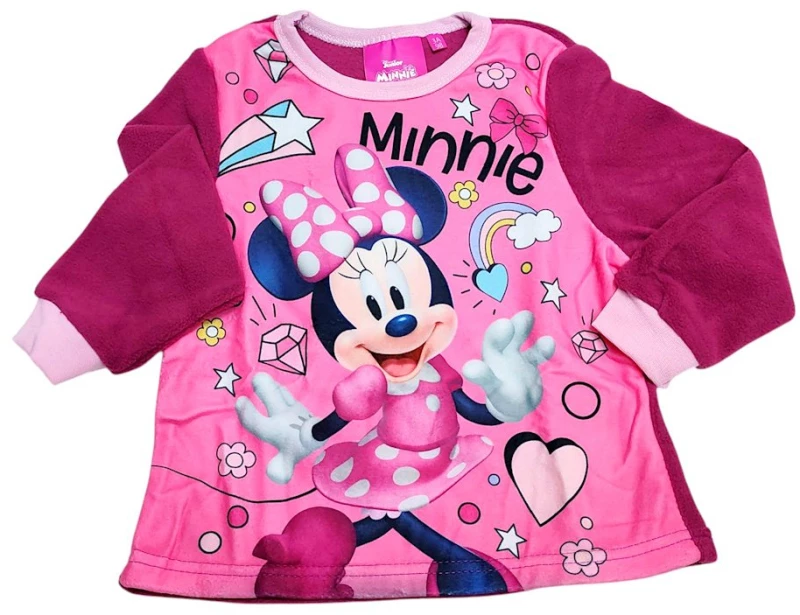 ΠΙΤΖΑΜΑ ΚΟΡΙΤΣΙ FLEECE DISNEY MINNIE MIN-2010 ΡΟΖ (3-8 ΕΤΩΝ)