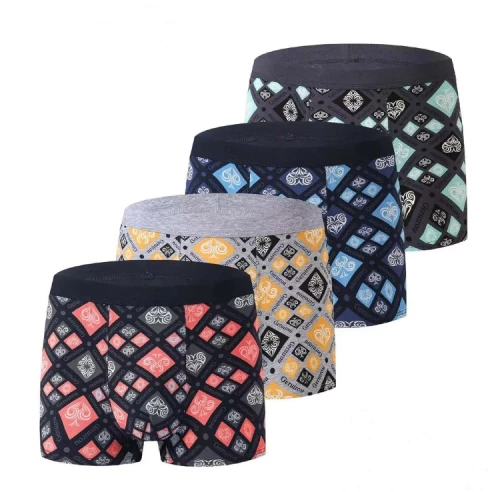 BOXER Ανδρικά Σετ 4 τμχ. Πολύχρωμα  UOMO  R90334 (XL)