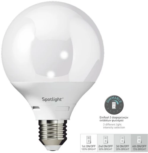 ΛΑΜΠΤΗΡAΣ LED E27 SWITCH DIM 10W 4000K 5585