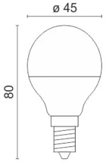 ΛΑΜΠΤΗΡAΣ LED E14 7W 4000K 5518