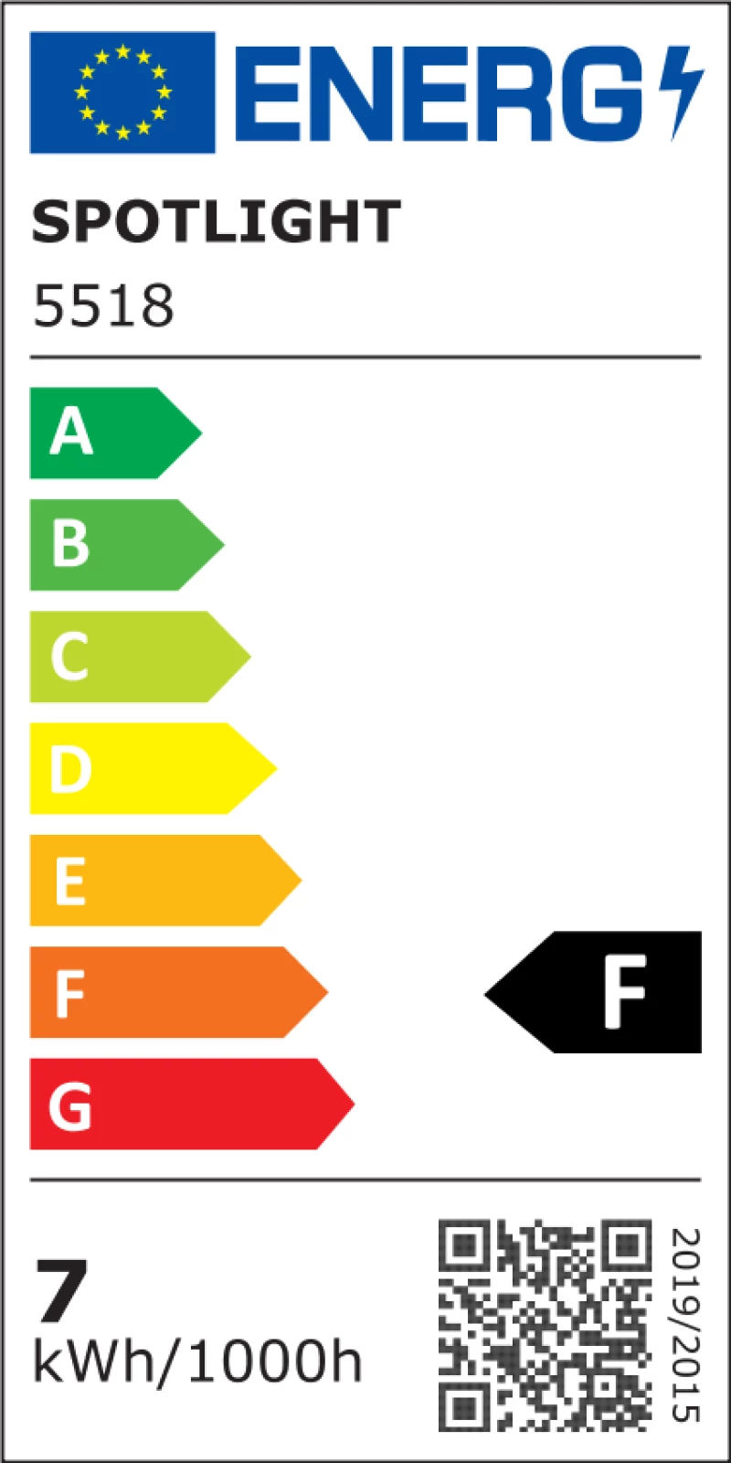 ΛΑΜΠΤΗΡAΣ LED E14 7W 4000K 5518