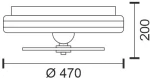 ΑΝΕΜΙΣΤΗΡΑΣ ΠΛΑΦΟΝ RGB+CCT 3281
