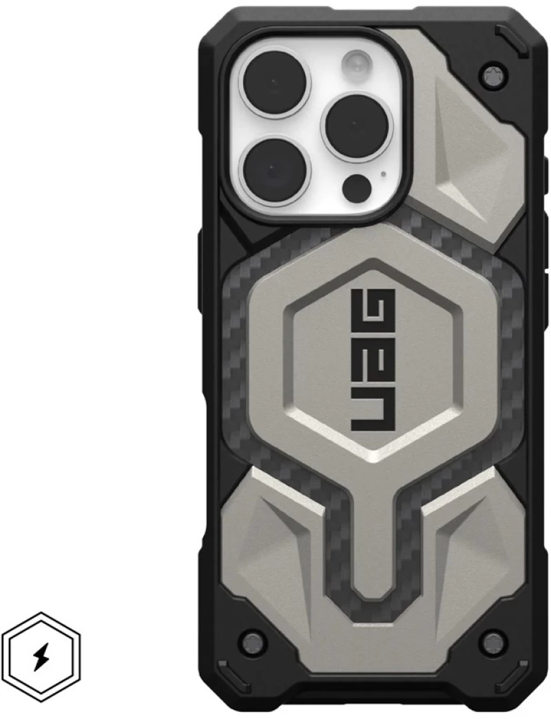 Urban Armor Gear Monarch Pro mobile phone case 16 cm (6.3") Cover Titanium