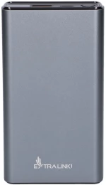 Extralink Powerbank EPB-126 20000mAh Silver Power bank, 45W PD, USB-C