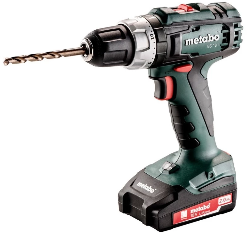 Metabo BS 18 L 1800 RPM Keyless 1.6 kg Black, Green, Red, Silver