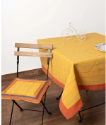 τραπεζομάντηλα (140cm x 180cm) moda κίτρινο ριγέ φάσα