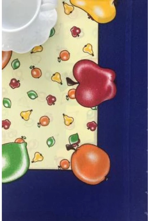 τραπεζομάντηλα 220 ( 150cm ροτόντα) μπλέ