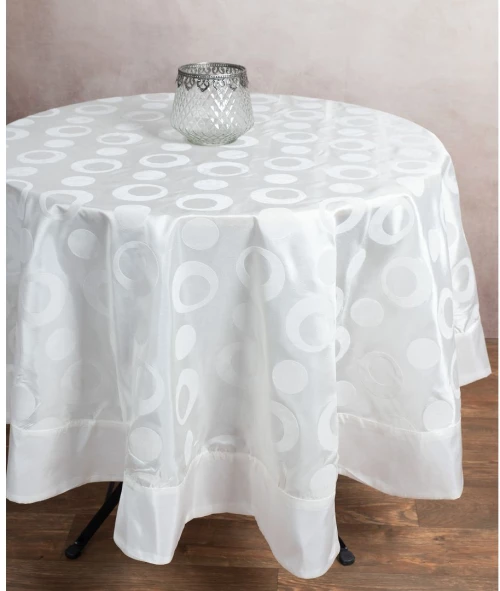 Σατέν ροτόντα 082 (170cm) λευκή