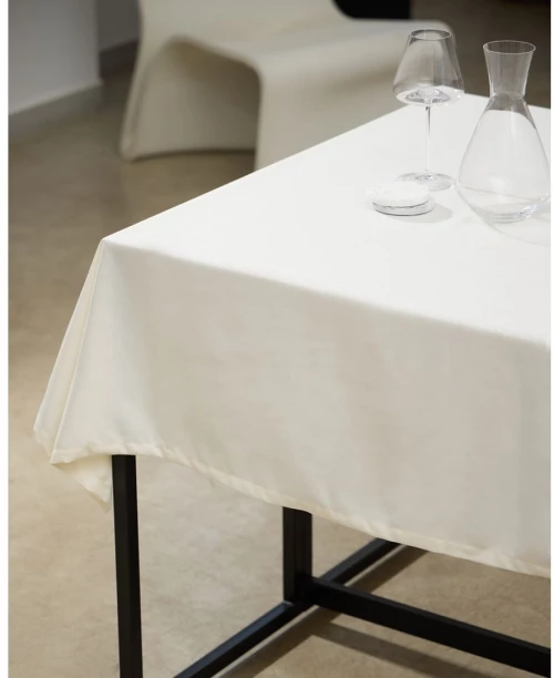 Μονόχρωμο Τραπεζομάντηλο Super Soft Julien  - 12 ατόμων - Ιβουάρ