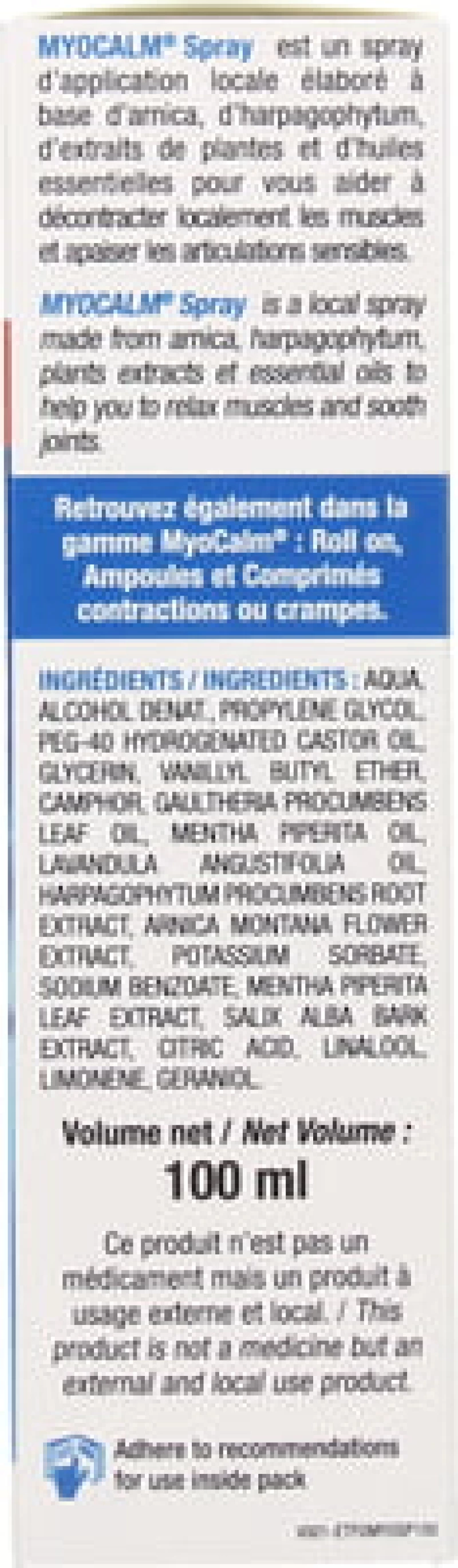 3C Pharma Myocalm Spray 100ml