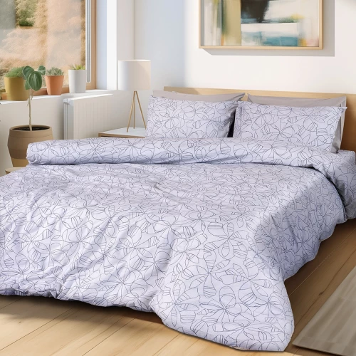 Beauty Home Σετ σεντόνια μονά με λάστιχο Adela Art 12251 100x200+30 Γκρι