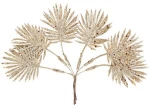 ΦΥΛΛΑ ΠΑΛΜΑ ΜΕ ΓΚΛΙΤΕΡ 6 ΤΜΧ 24CM   Beauty Home