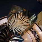 ΦΥΛΛΑ ΠΑΛΜΑ ΜΕ ΓΚΛΙΤΕΡ 6 ΤΜΧ 24CM   Beauty Home