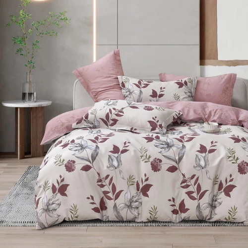 Beauty Home Σετ σεντόνια υπέρδιπλα με λάστιχο Art 12286 Ariel 165x200+30 Αμέθυστος