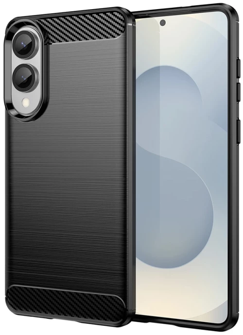 POWERTECH Θήκη Carbon MOB-2009 για Samsung S25 Edge, μαύρη