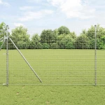 vidaXL Στύλος Περιφράξεων Άλλο 26 pcs Ασημί 3.2 x 3.2 x 210 εκ Ατσάλι