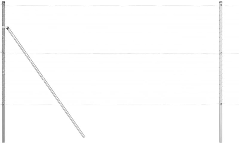 vidaXL Στύλος Περιφράξεων Άλλο 26 pcs Ασημί 3.2 x 3.2 x 210 εκ Ατσάλι