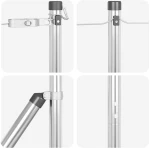 vidaXL Στύλος Περιφράξεων Άλλο 26 pcs Ασημί 3.2 x 3.2 x 210 εκ Ατσάλι