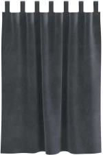 vidaXL Κουρτίνες με κουρτίνες 2 pcs Ανοιχτό γκρι 140 x 140 cm Βελούδο