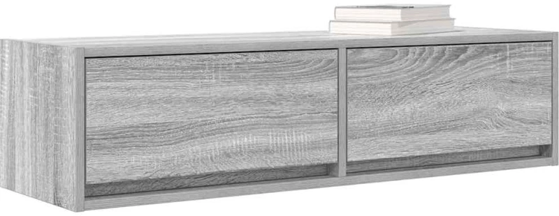 vidaXL Ντουλάπι TV Γκρι sonoma 100 x 31 x 25.5 εκ. Επεξεργασμένο ξύλο