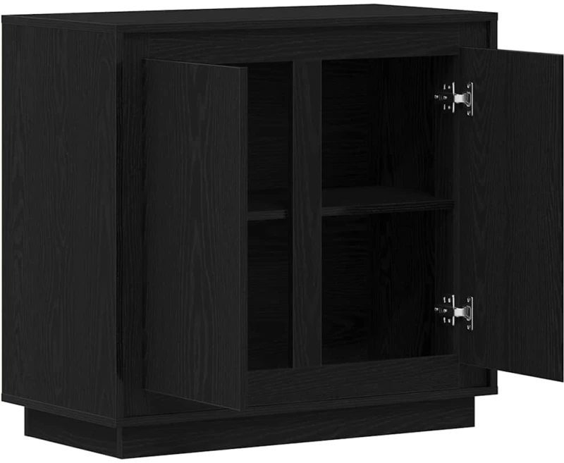 vidaXL Μοντέρνος Μπουφές Πλευρικός Μαύρη δρυς 80 x 34 x 75 εκ