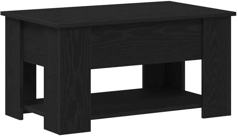 vidaXL Τραπεζάκι σαλονιού Μαύρη δρυς 79 x 49 x 41 cm