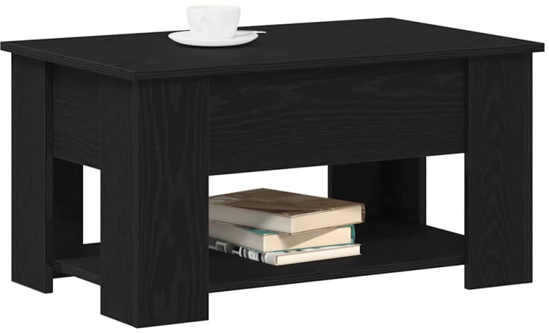 vidaXL Τραπεζάκι σαλονιού Μαύρη δρυς 79 x 49 x 41 cm