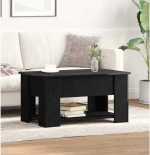 vidaXL Τραπεζάκι σαλονιού Μαύρη δρυς 79 x 49 x 41 cm