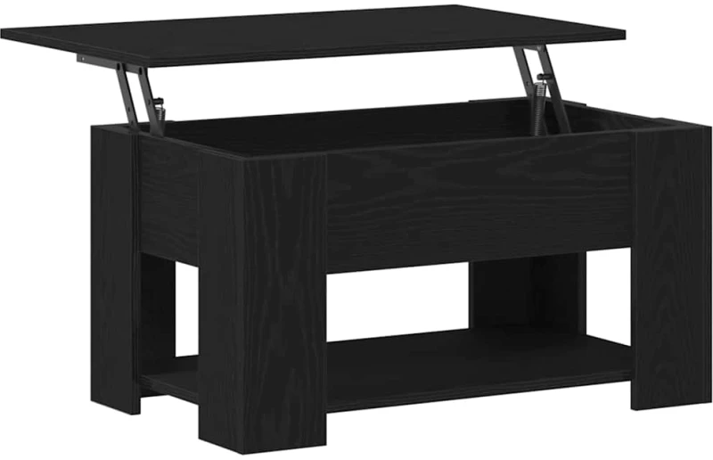 vidaXL Τραπεζάκι σαλονιού Μαύρη δρυς 79 x 49 x 41 cm