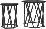 vidaXL Τραπεζάκι σαλονιού 2 pcs Μαύρη δρυς 50 x 50 x 50 cm