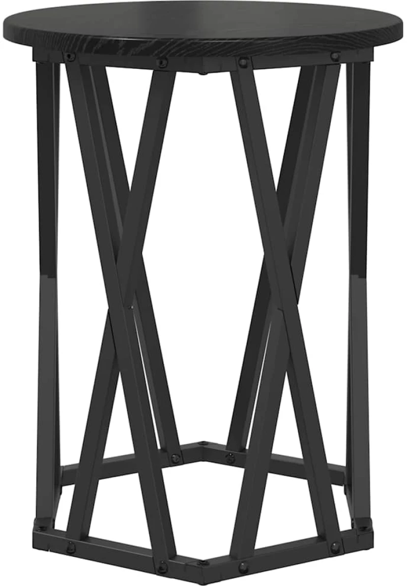 vidaXL Τραπεζάκι σαλονιού 2 pcs Μαύρη δρυς 50 x 50 x 50 cm