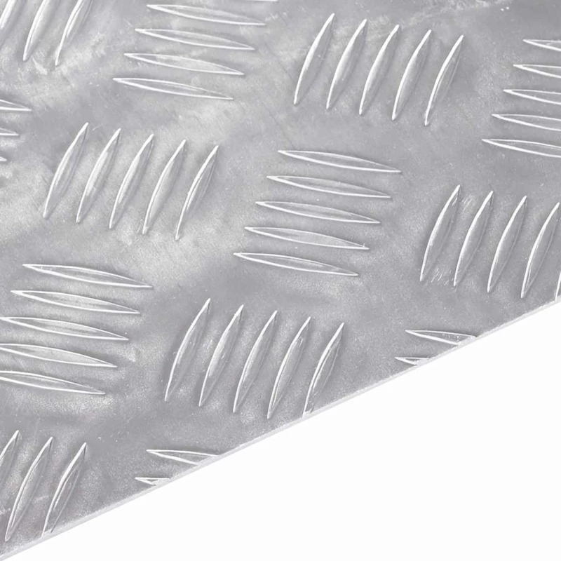 vidaXL Επιφάνειες Καρό 4 pcs Ασημί 75 x 25 εκ. Αλουμίνιο