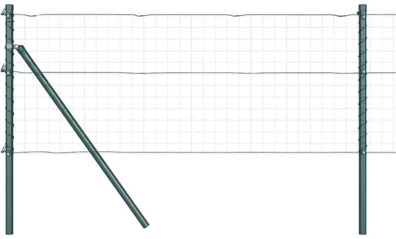 vidaXL Στύλος Περιφράξεων 26 pcs Πράσινο 3.2 x 3.2 x 120 εκ Ατσάλι