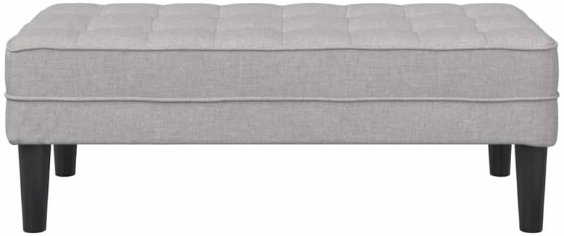 vidaXL παγκάκι Σκούρο γκρι 113 x 57 x 39 εκ. ύφασμα