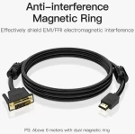 Αντάπτορας DVI σε HDMI Vention ABFBF Μαύρο 1 m