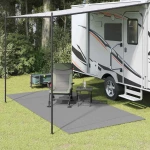 vidaXL Χαλκάκι Σκηνής Ανθρακί 200 x 200 cm Πολυεστέρας