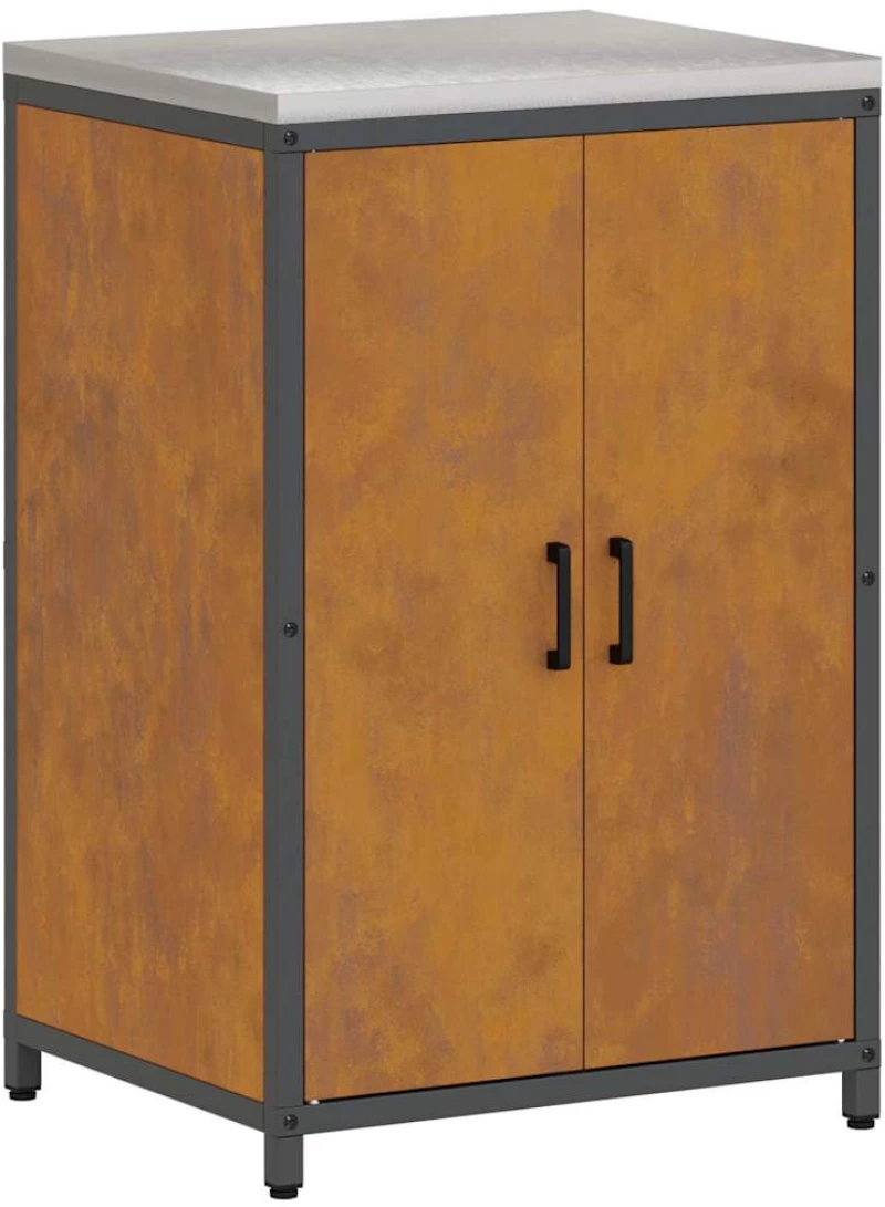 vidaXL Σετ Αποθήκευσης Κουζίνας Άλλο 3 pcs Σκ rusty 240 x 50 x 92 εκ